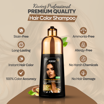 KIWINZ - 5 in 1 Hair Dye Shampoo