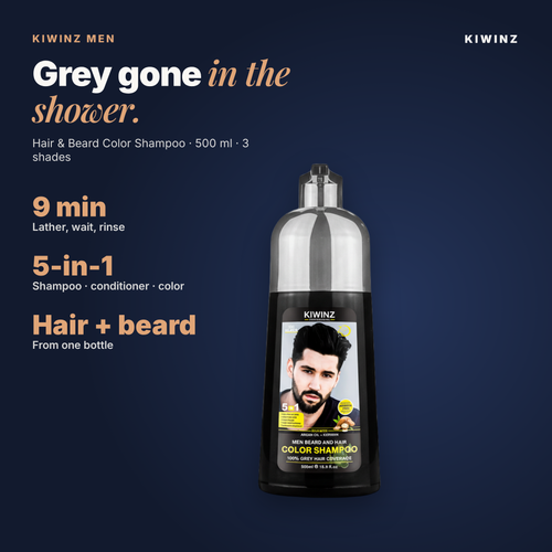 Men – 5 in 1 Hair Dye Shampoo