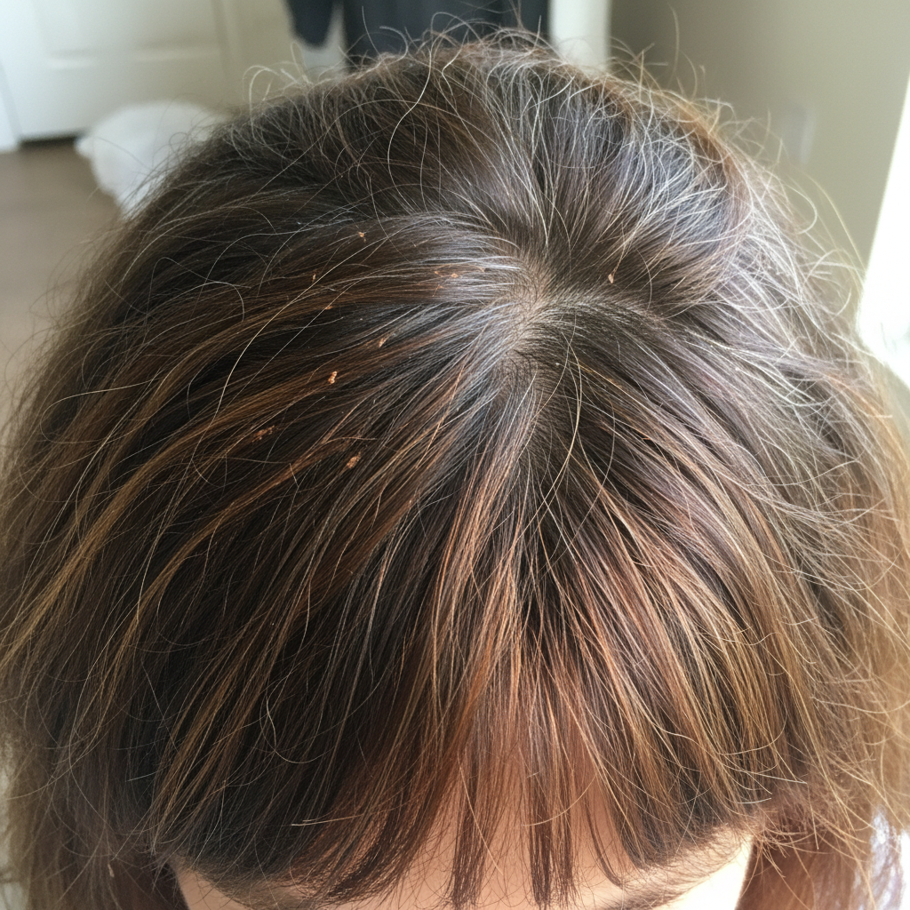 Patchy dye result